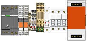 Weidmüller custom din rail assembly 